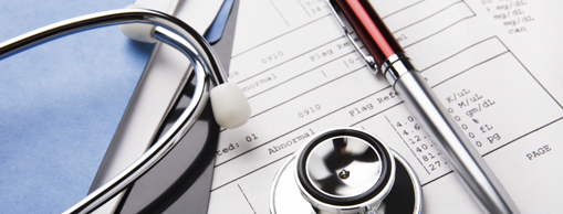 Medical Records & Stethoscope